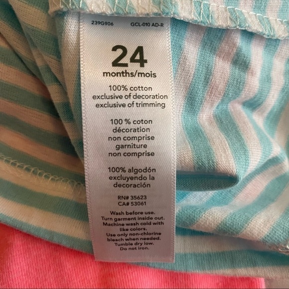 NEW Carter’s Baby Girl Flamingo Stripe 2 Piece Set - Picture 6 of 6